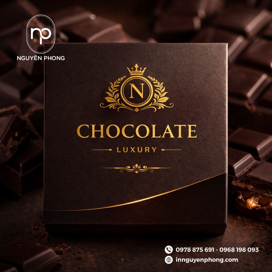 In hộp giấy đựng socola chất lượng tại TPHCM